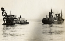 ポンプ式浚渫船武蔵丸売却「1952（昭和27）年」戦後、アメリカからビルマ（現・ミャンマー）への支援物資として米軍に買い取られた。